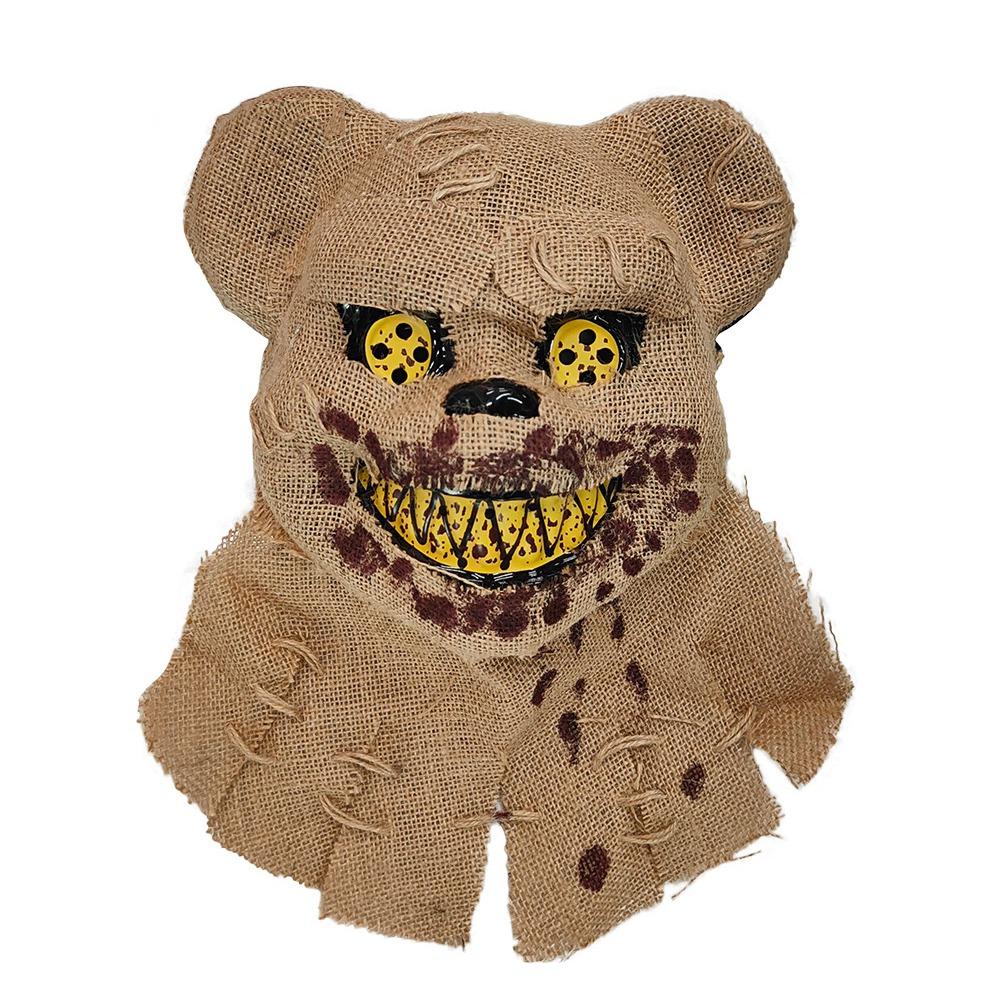 

Фестиваль Призраков Маска на Хэллоуин Мешковина Демон Мешковина Головной убор медведя Детский подарок Style A