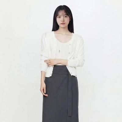 V Neck Cardigan Set As2kg560
