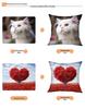 European Linen Cat Print Sofa Pillow Cover