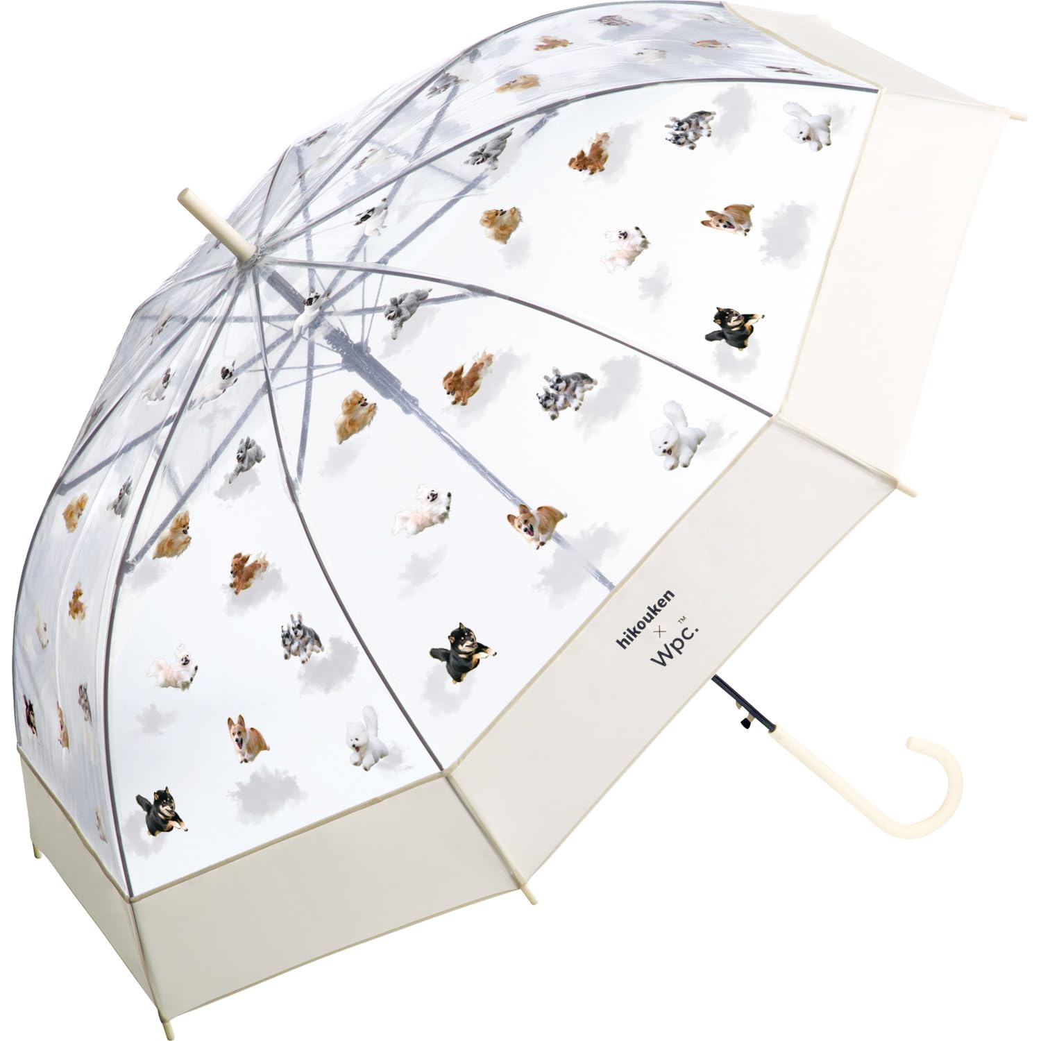 

Flying Dog x Flying Onebrella Off Rib 61 см, большая, прыгающая, женская, собачья, собака, небо, облако, сотрудничество, блики, Insta Animal, милые, стильные, для поездок в школу