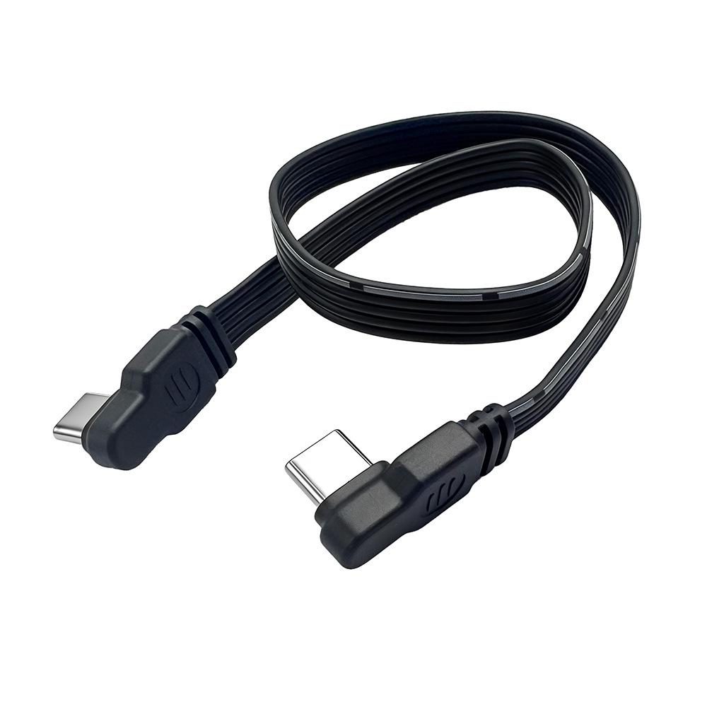 Silicone Type-C Male to Female Extension Cable: Fast Charging & Data Transfer Adapter