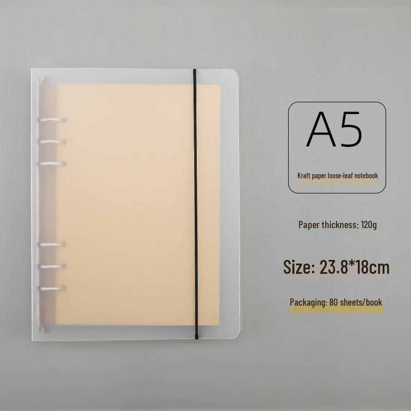 B5 DIY Notizbuch mit losen Blättern, schwarzem Papier und dicken leeren schwarzen Kartonseiten