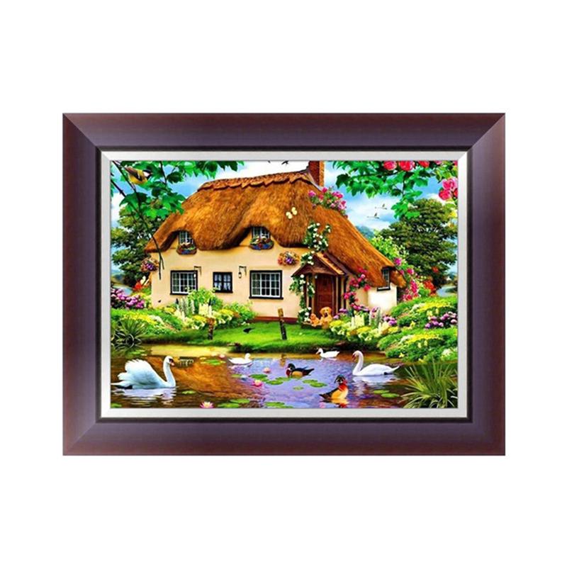 

Дом 5D Алмазная вышивка Картина для вышивки крестом DIY Craft Домашний офис Деко
