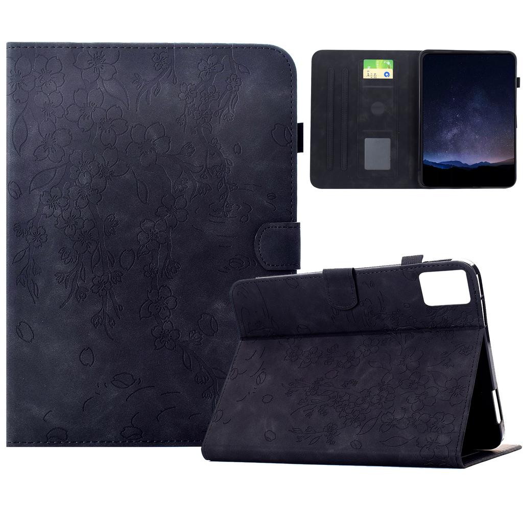 Θήκη για Lenovo Tab M9 με Αποτύπωμα Κερασιάς, Βάση, Υποδοχές Καρτών, Δερμάτινο Κάλυμμα Tablet με Αυτόματο Ύπνο/Εγρήγορση