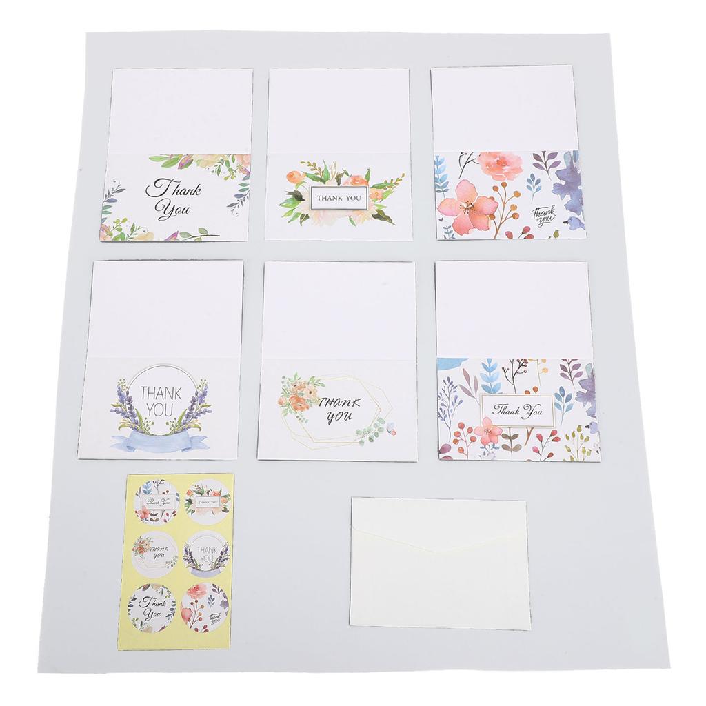 24 Set Thank You Cards with Envelopes Wildflower Stickers Handwritten Gratitude Thank You Notes for