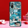Anime puzzle estetické pouzdro pro Xiaomi Redmi Note 11 Pro Note 10 9 8 Pro 11S 9S 10S kryt pro Redmi 10 9 9A 9C 9T