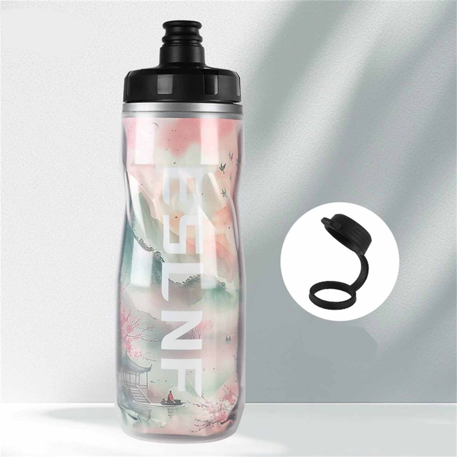 

610ml Insulated Bike Water Bottle, Chinese- Mountain & Road Bike Cup, Ice-Keeping Cycling Bottle, Outdoor Hydration Gear One Size