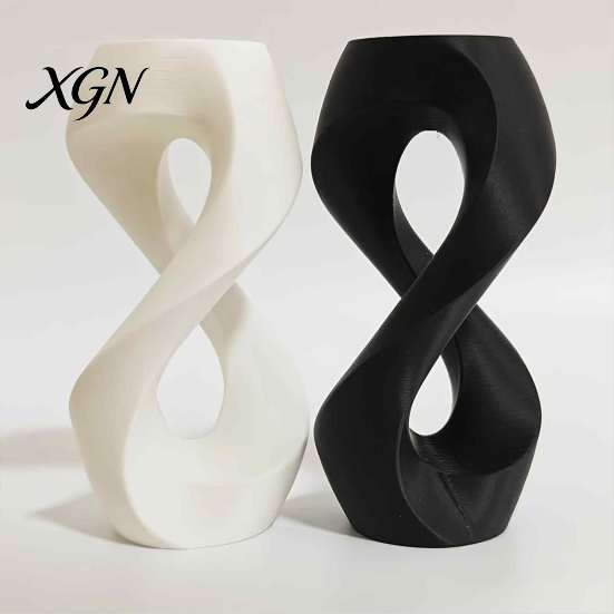 High End Shelf Decor Minimalist Abstract Sculpture, Modern Geometric Art Ornament, 3D Printed Sculpture Desktop Statue for Home Living Room