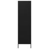 VidaXL Garde-robe Noir 90x50x180 cm Acier