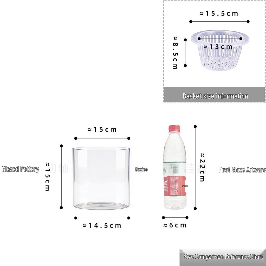 Large Transparent Vase for Hydroponic Plants: Coin Plant, Orchids, Money Tree, Plastic Flower Pot