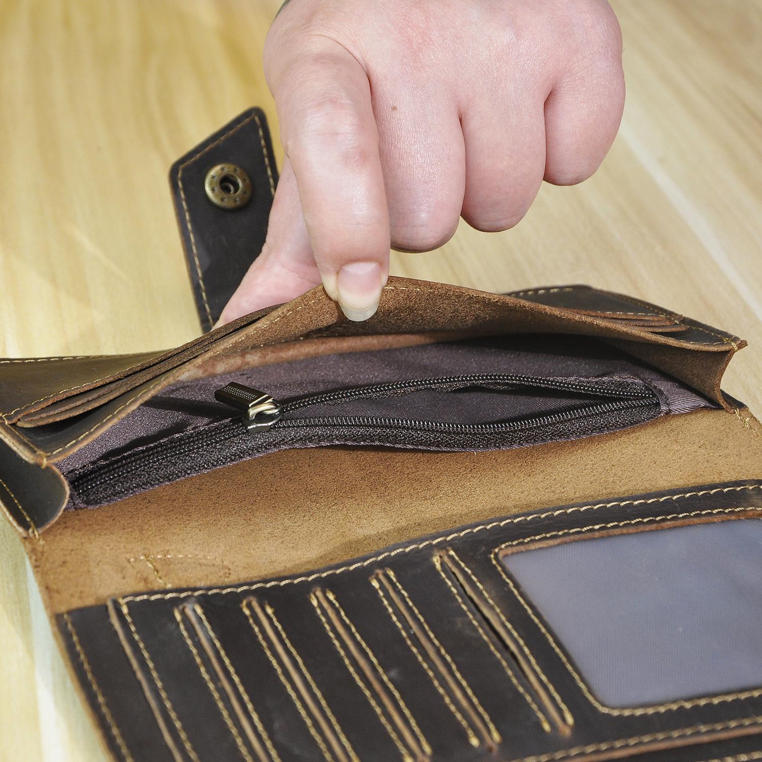 Мужской кожаный модный кошелек высшего качества — фото 10