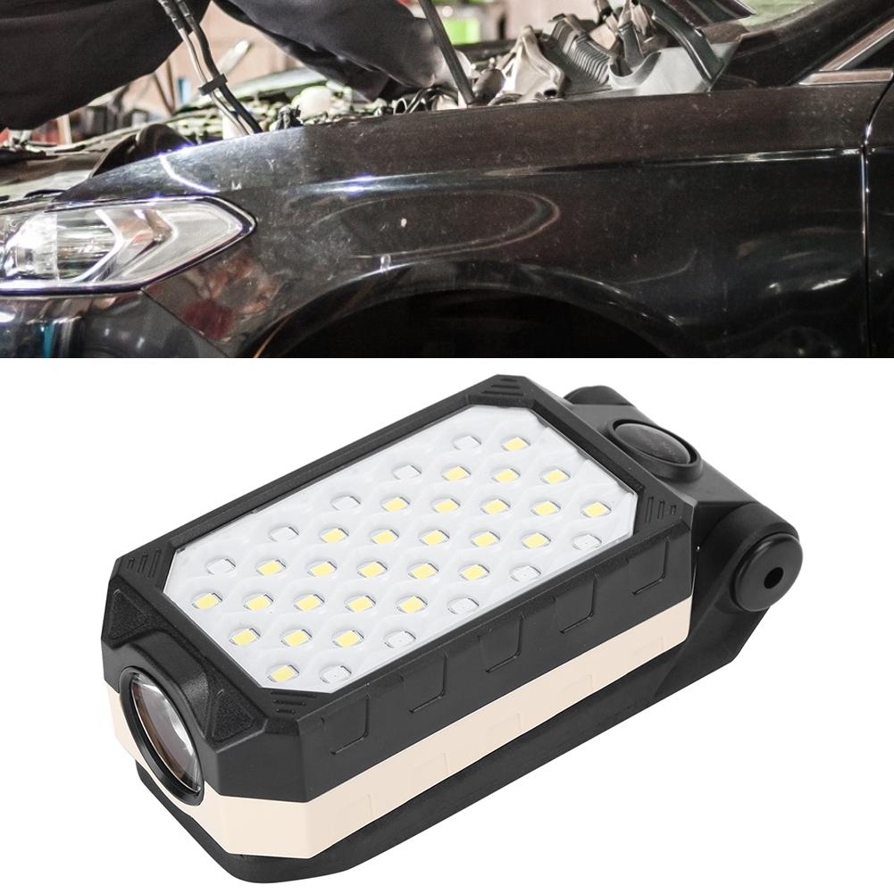 Portable LED Work Light USB Rechargeable Folding Working Lamp Flashlight with Magnet for Car Repairing