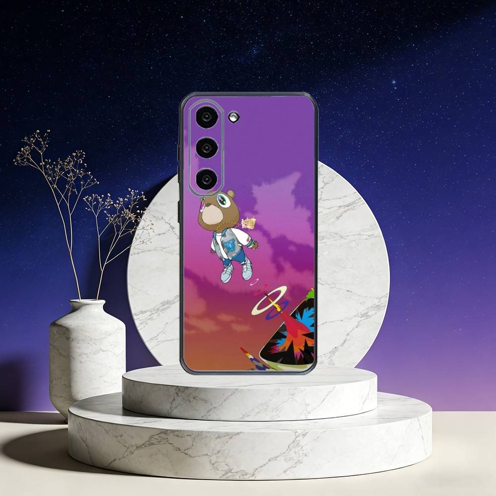 

HOT D-Dropout B-Bear Graduation Phone Case For Samsung Galaxy A73,A72,A71,A70,A53,A52,A51,Others Soft Black Cover Samsung a51 4g