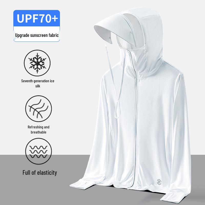 Ice Silk Men's Sun Protection Jacket 2026 - New Style, Anti-UV, Breathable, Thin for Summer & Outdoor Fishing
