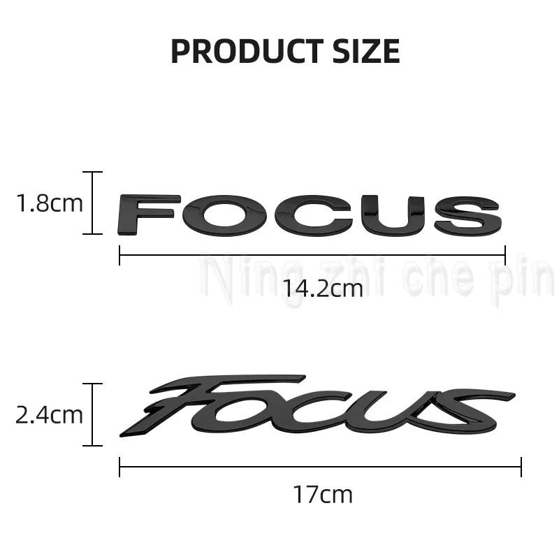 1ks 3D ABS Odznak Letter Car ocas Nálepka Emblém zadního kufru Dekorace pro Ford Focus Logo MK3 MK4 MK6 MK7 MK8 Autodoplňky