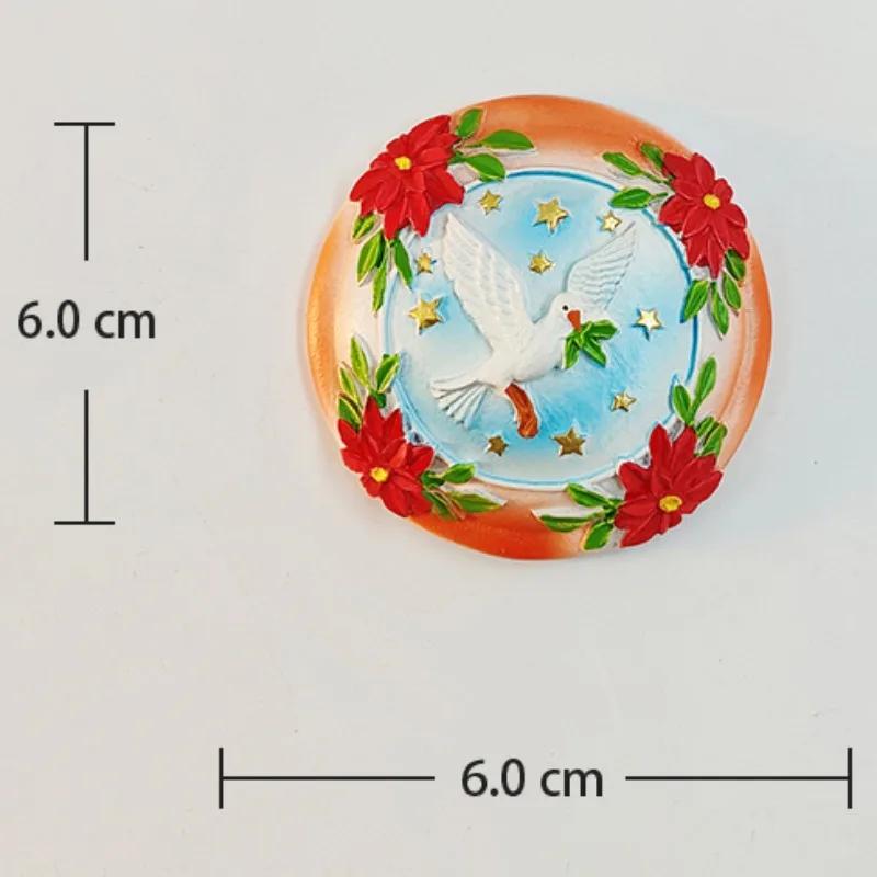 Creative Dove of Peace Fridge Magnets Olive Branch Fridge Magnets Home Decoration Wedding Gifts