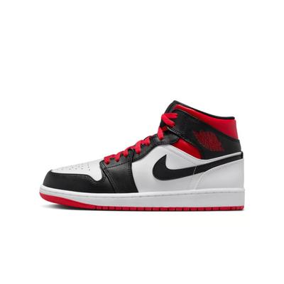 Air 1 Mid Black Toe Medium Red Collar