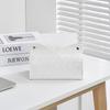 PU Leather Tissue Box Cover Geometric Pattern Decorative Napkin Holder for Home Office Car Use Durable and Easy To Clean
