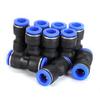 Push Connect Air Line Fittings With Ergonomic Oval Release Ring Allowing Hand Operation For 6mm To 12mm Tubing Connections