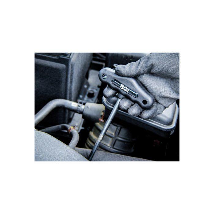 Clé À Douille En T - BGS TECHNIC - 8 Mm - Acier Chrome-vanadium - Longueur 230 Mm - Poignée Lourde