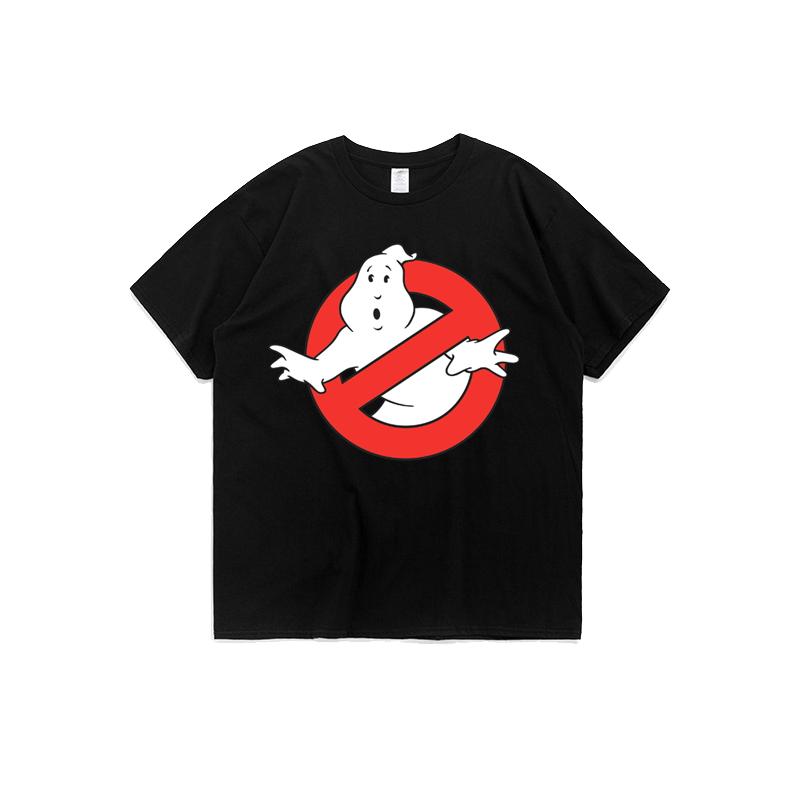 

Summer Pure Cotton Round Neck Short-sleeved Half-sleeved T-shirt Men s Cartoon Movie Ghostbusters Ghost Peripheral Clothes 4XL