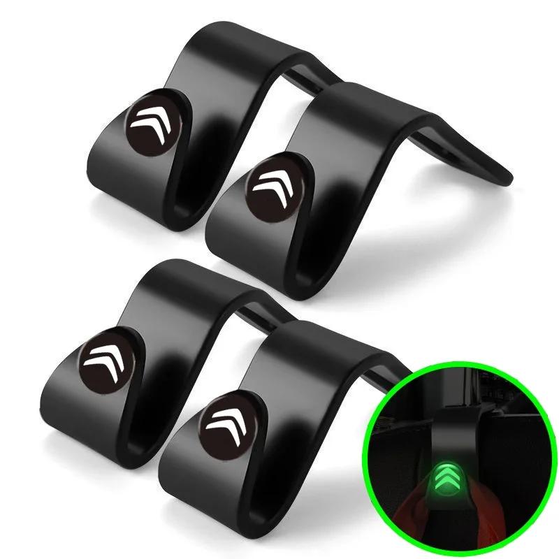 Luminous Car Seat Back Hook Portable for Citroen Jumper C5 Xsara DS3 ElyseeC3 C4 C2 Berlingo C1 Grand Picasso Hanging Holder akh256