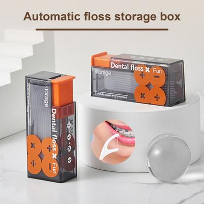 Aufbewahrungsbox für Zahnseide-Picks, tragbar, ordentlich, stabil, geruchsfrei, organisieren Sie den Koffer für Zahnseide-Picks für unterwegs