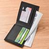 Men's Horizontal Wallet, Short Wallet, Men's Student Wallet, Vintage Wallet