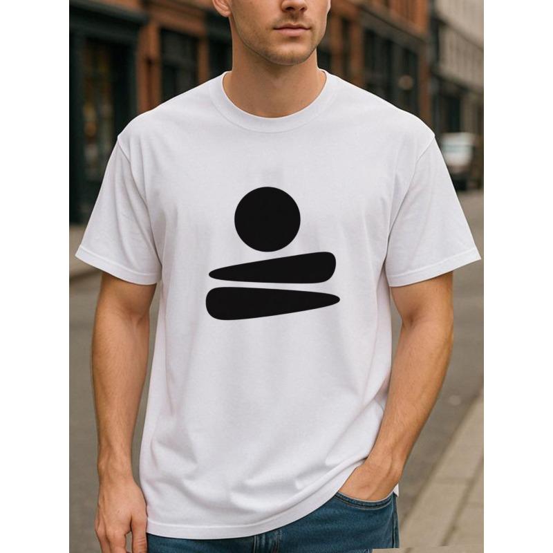 

Zen-Inspired Stone Arrangement Sign, Relaxed And Minimalist Style for All-Season Comfortable T-Shirt, Highly Versatile for Fitness Training S
