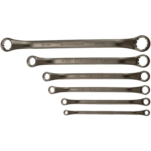 SK11 (SK11) Box Wrench Set Gunmetal Finish 6 Piece Set SMW-06GMS