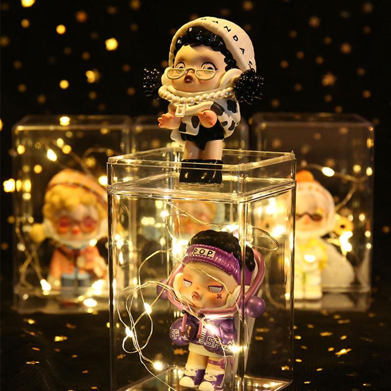 Stackable Acrylic Mystery Box Storage Display Frame Single Transparent Doll Box