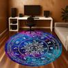 1pc Astrology Zodiac Round Chair Mat Area Rug - Non-Slip, Floor Mat for Office, Bedroom, and Indoor Decor C1125418