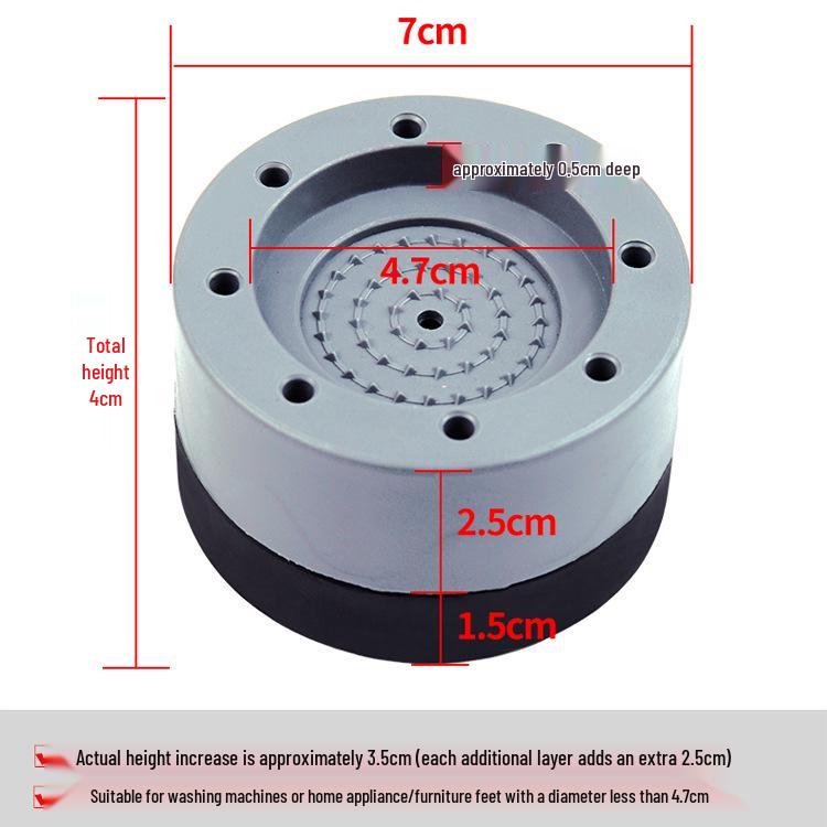 Washer & Fridge Anti-Vibration Pads for Elevation & Stability