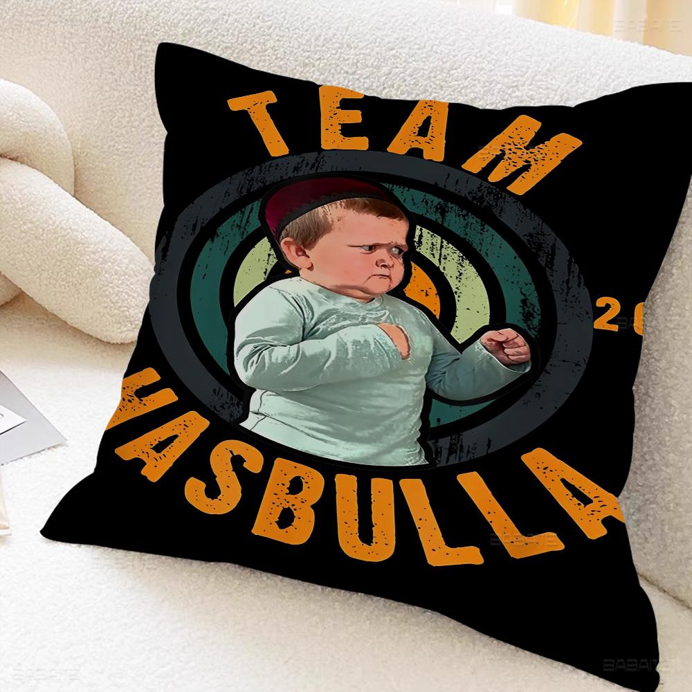 

Funny Boy Hasbulla Pillowcase Toon Gift Cushion Cover Bedroom Home Sofa Chair Seat Decor Pillow Case 16x16Inch