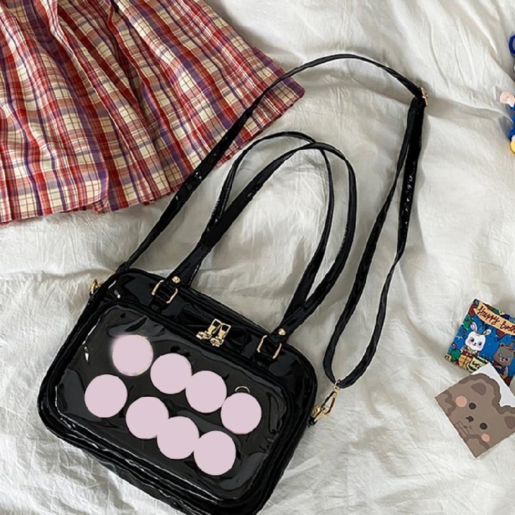 Damska Przezroczysta Torebka na Ramię DIY Ita Bag Dziewczęca Urocza Torebka Crossbody do Szkoły