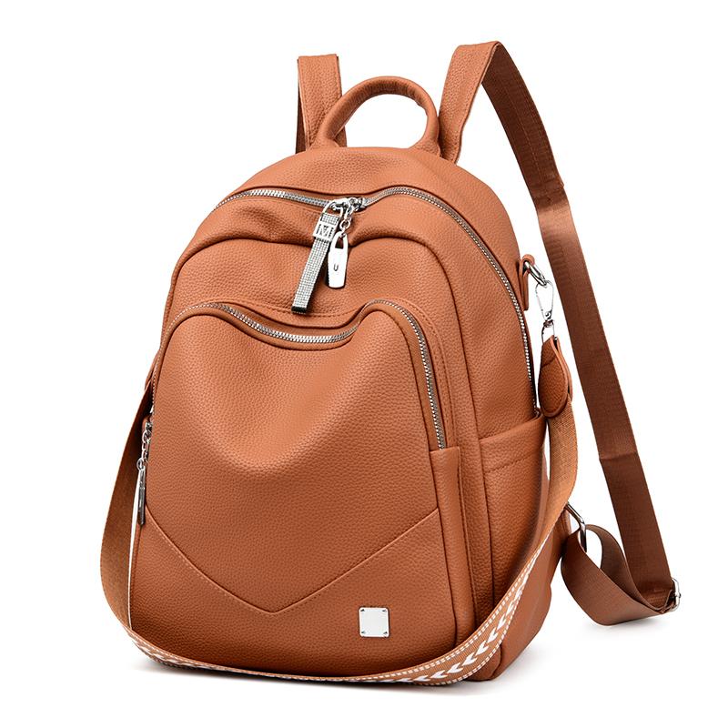 Dámský multifunkční cestovní batoh z měkké kůže