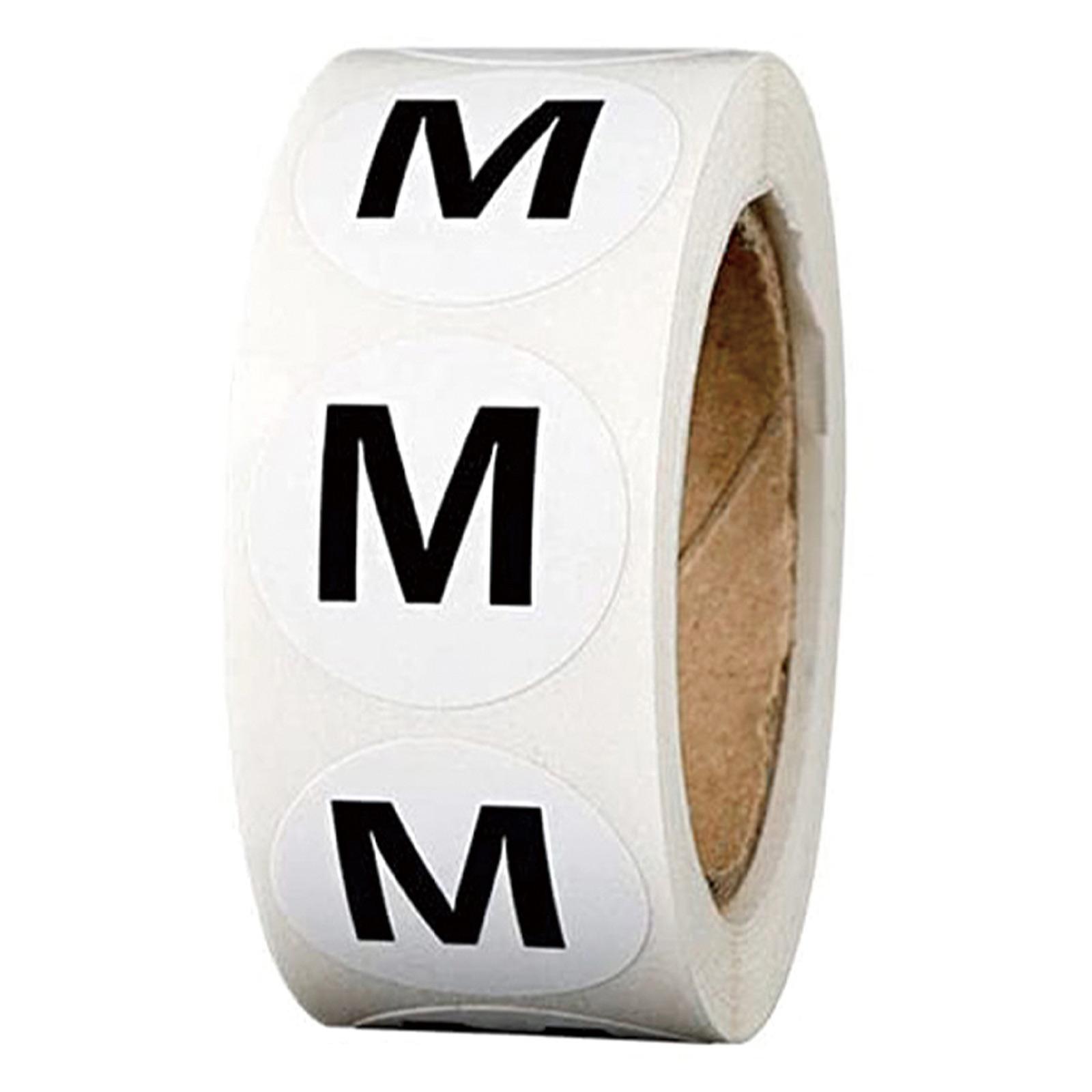 Этикетки для товаров шириной 1 дюйм, 1 рулон/500 шт., круглые этикетки M
