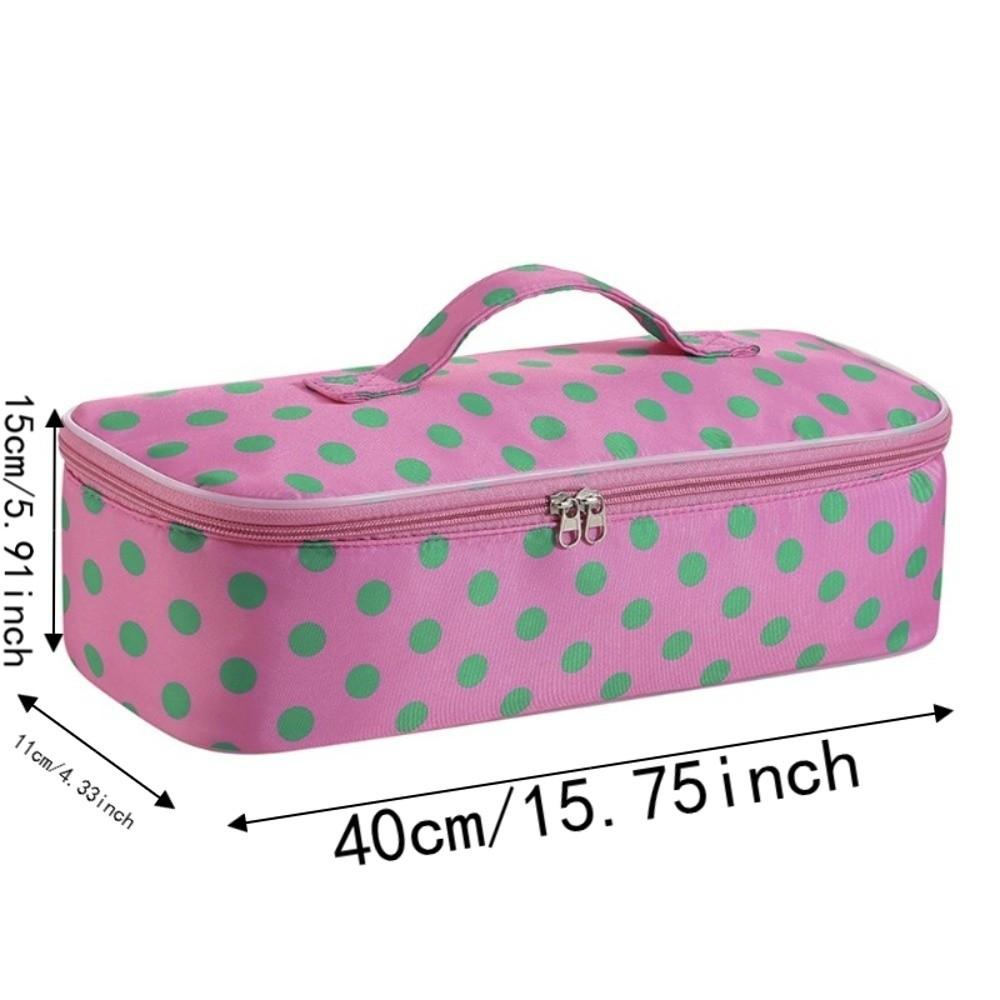 Handbag Blow Dryer Pouch Quilted Cotton Curling Iron Organizer Hair Dryer Bag Bathroom Storage