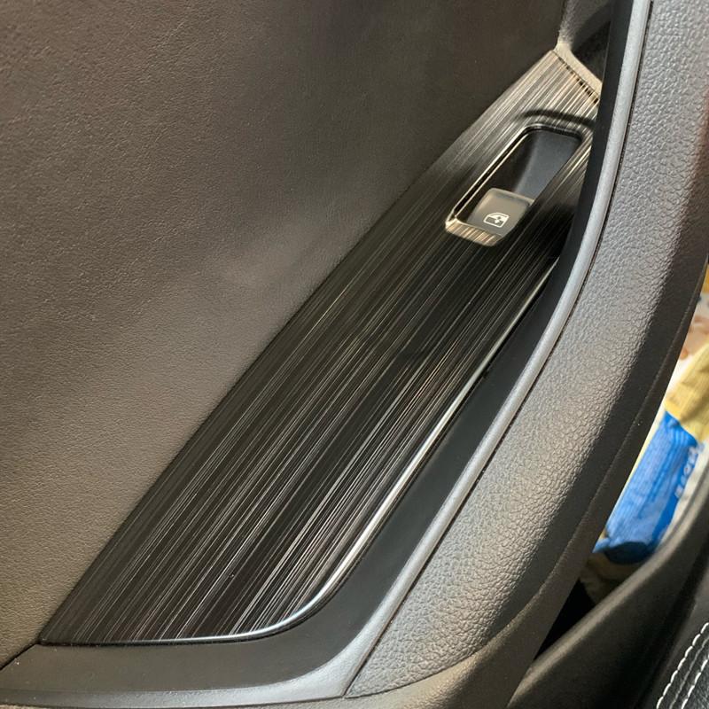 Window Control Panel Trim for Skoda Kodiaq 2016 2017 2018 Interior Metal Cover Car Styling Accessories 4 Pcs