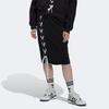 Adidas Originals Solid Color Logo Print Elastic Waist Tie Skirt Autumn Collection Women Bottoms Black HK5059