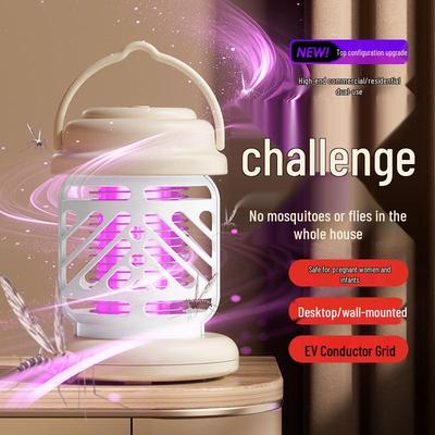 Outdoor USB Electric Mosquito Killer Lamp - Portable Shock Trap for Home & Dorms