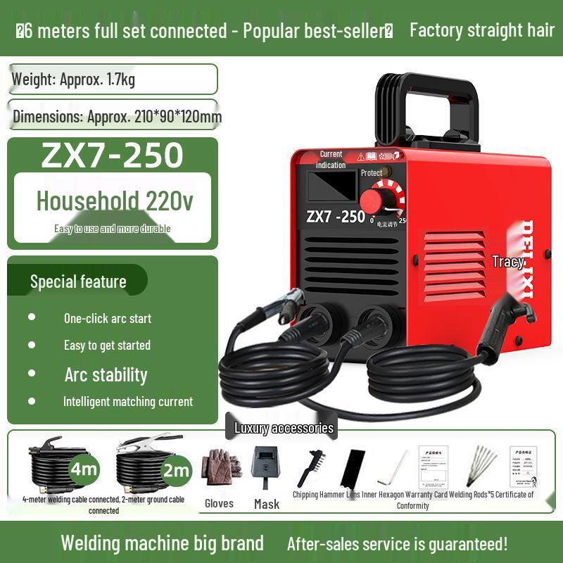 Delixi 250 Mini Electric Welder, 220V Handheld for Home Use