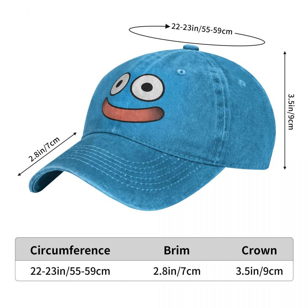Summer Cap Sun Visor Slime Face Hip Hop Caps Dragon Quest Dragonlord Game Cowboy Hat Peaked Hats