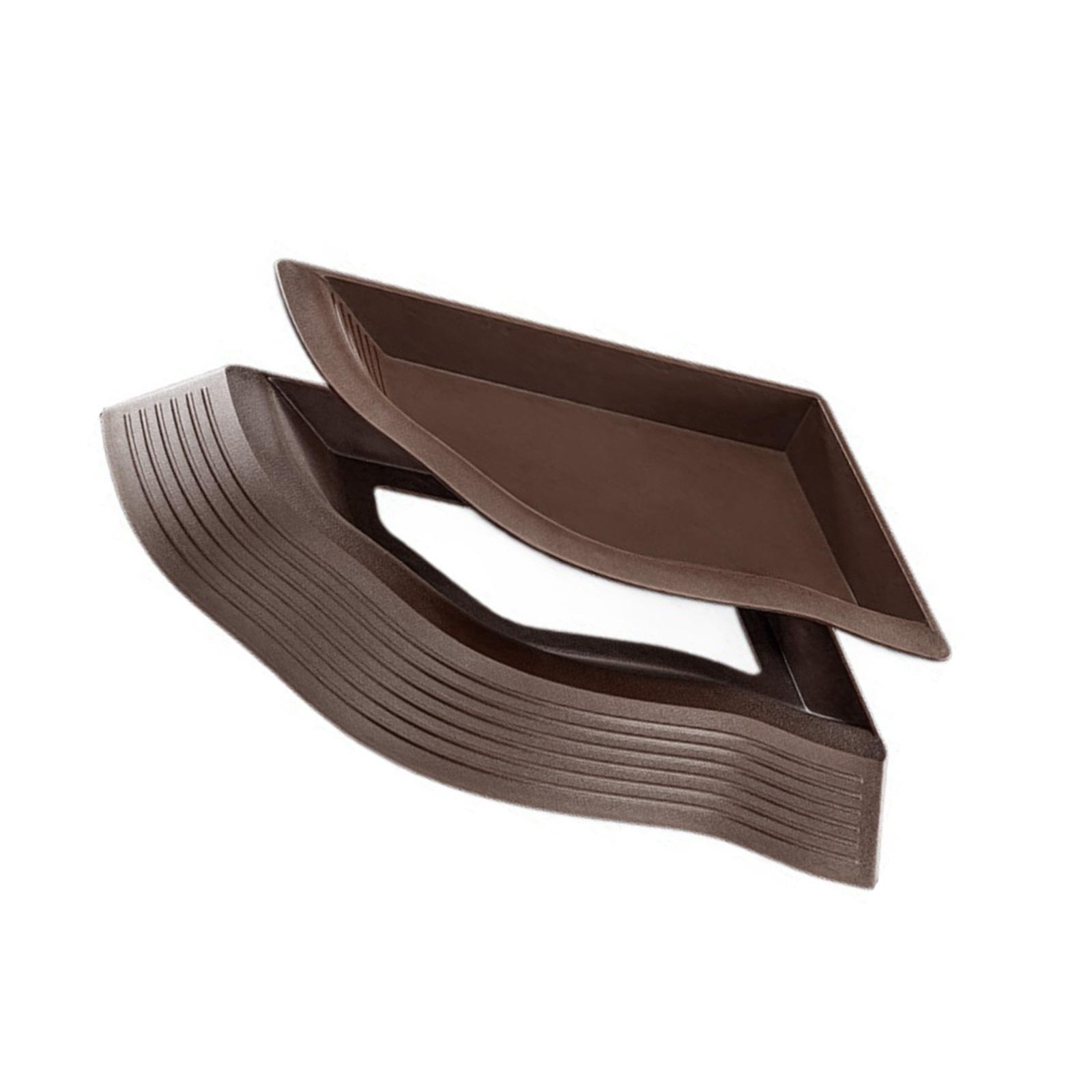 

Черепашьи миски с пандусами Миска для воды и еды для рептилий Бассейн для купания Украшение для аквариумов для ящериц гекконов змей черепах коричневый