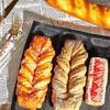 5 Cavity French Bread Roll Pan Nonstick Tray Foldable Soft Compact Storage for Kitchen Bakery Home Use