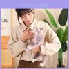 Plush Cat Pillow Toy With Soft Short Plush Fabric For Kids And Girls