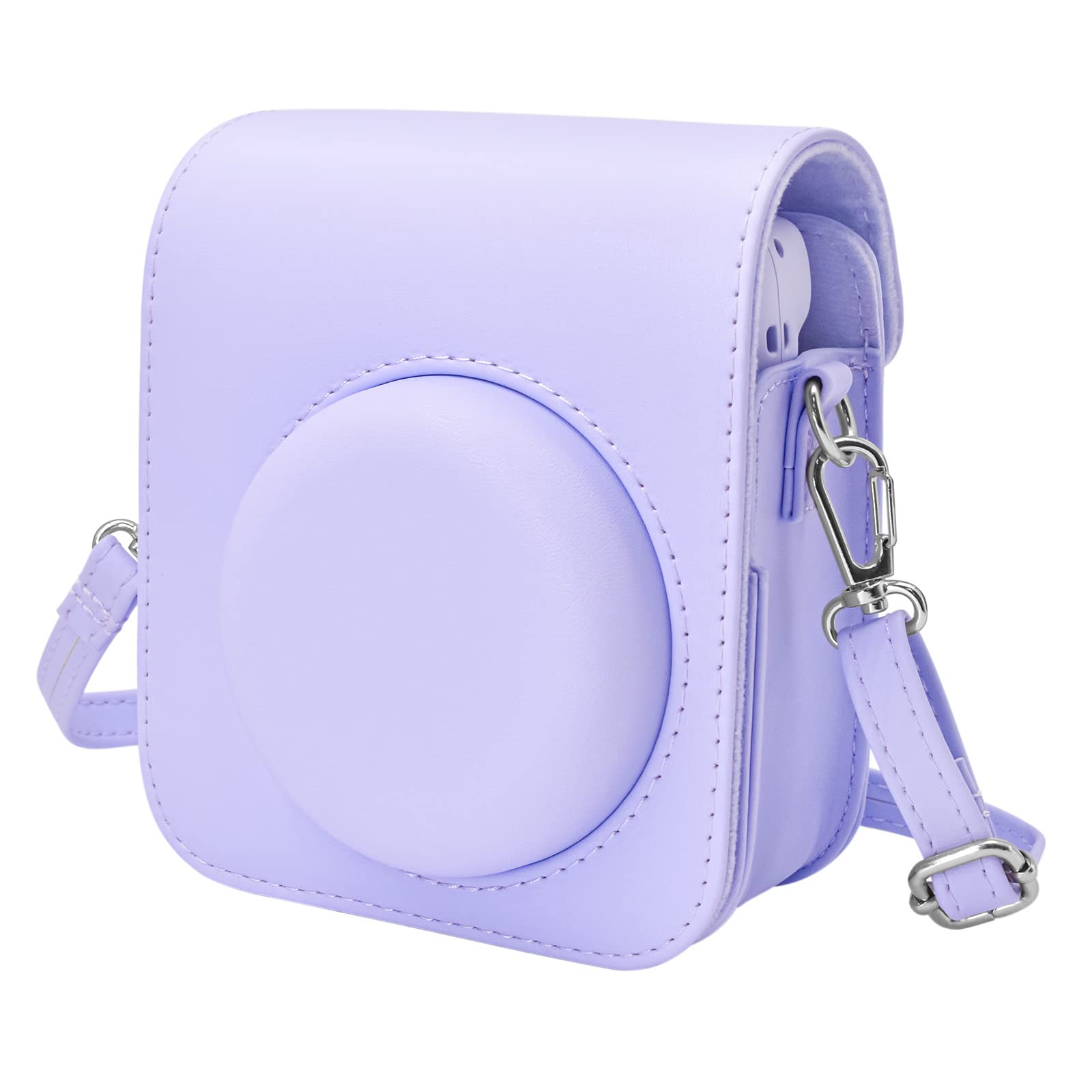 

kinokoo instax mini 12 Fujifilm Instax INSTAX mini 12 чохол для фотоапарата snap instax чохол з плечовим ременем, відкрити/закрити (фіолетовий)