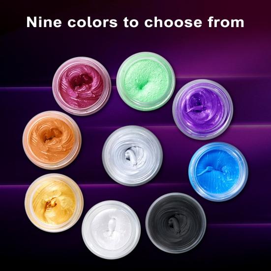 Yousheng 120G Crème colorante jetable pour cheveux Cire colorante pour cheveux Non grasse Haute saturation Effet naturel Non gras Séchage rapide Moulage rapide Sûr