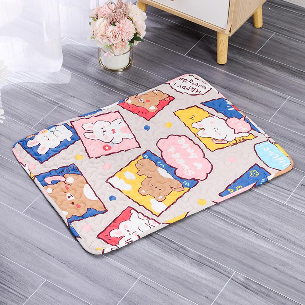 

Moisture Proof Pet Dog Floor Mat Cooling Sofa Cushion Skin Friendly Cat Sleeping Mat Breathable Cooling Pet Bed Mat S-40x30cm