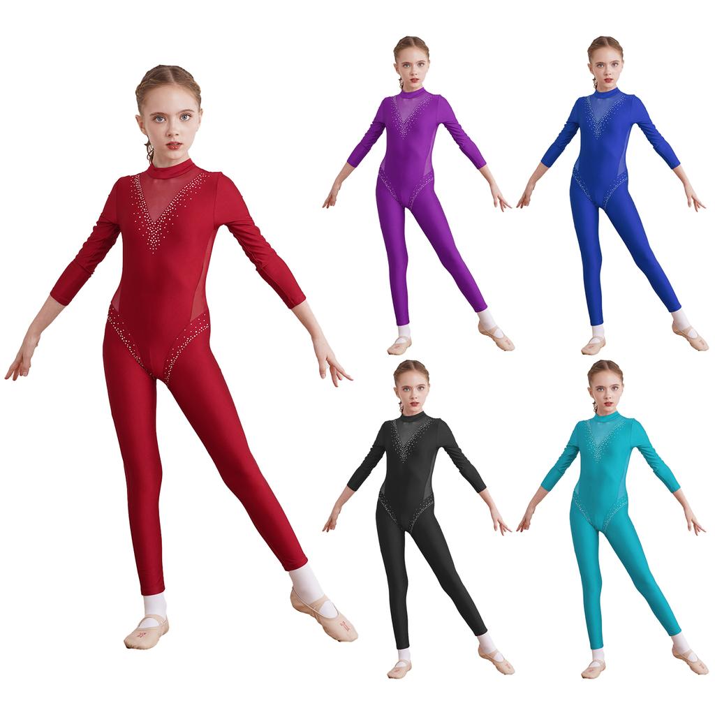 thumbnail image 2 of Womens Metallic Long Sleeve Leotard | Double Platinum N7722 2 of 14